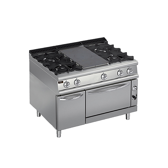 Плита со сплошной поверхностью газовая 900 серии Apach Chef Line LRSTG129R4FG