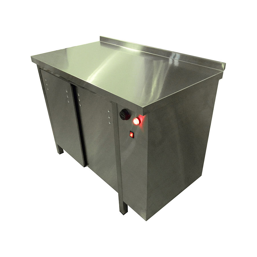 Стол-тумба ПРОФИ тепловой с бортом ЦМИ 1200x700x870