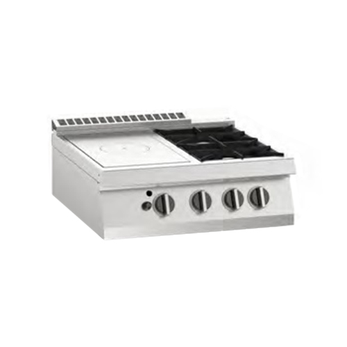 Плита со сплошной поверхностью газовая 700 серии Apach Chef Line SLRSTG87R2DX