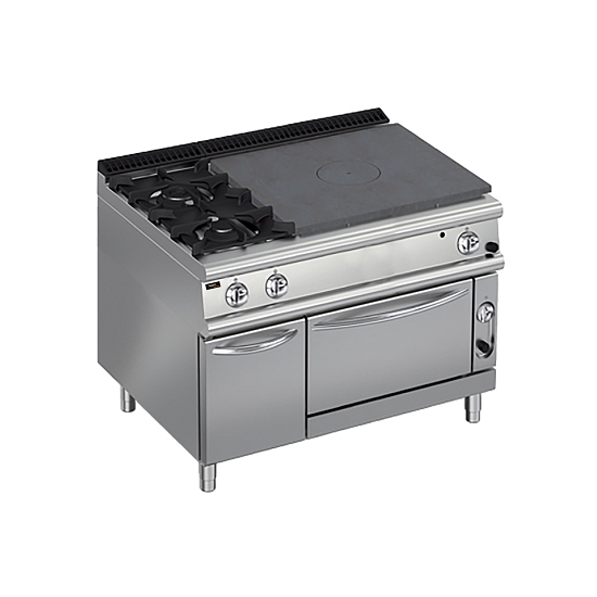 Плита со сплошной поверхностью газовая 700 серии Apach Chef Line LRSTG127R2FE