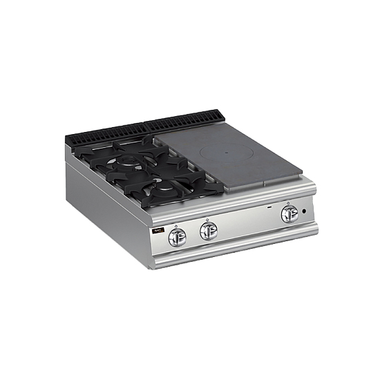 Плита со сплошной поверхностью газовая 700 серии Apach Chef Line LRSTG87R2SX