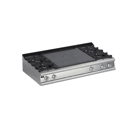 Плита со сплошной поверхностью газовая 700 серии Apach Chef Line LRSTG167R4