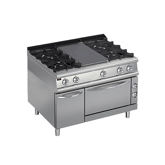 Плита со сплошной поверхностью газовая 700 серии Apach Chef Line LRSTG127R4FG