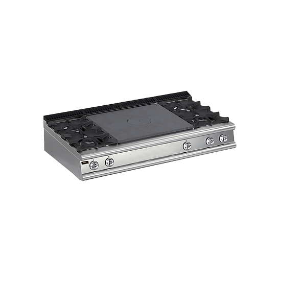 Плита со сплошной поверхностью газовая 900 серии Apach Chef Line LRSTG169R4